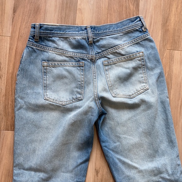 We the free distressed w holes raw fray hem button fly jean size 26 - Picture 16 of 17